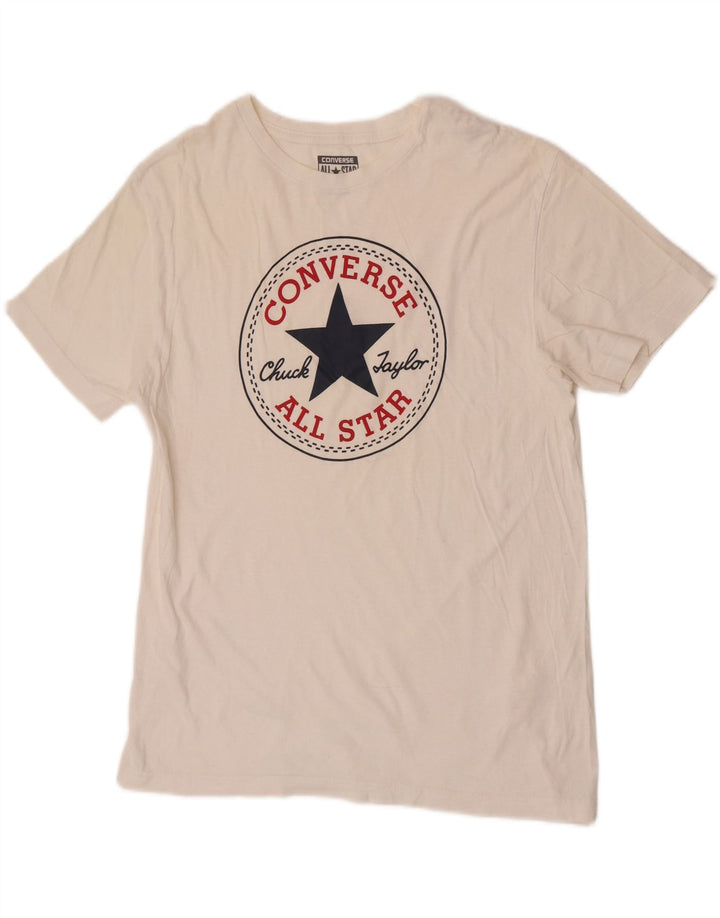 Мужская футболка с рисунком Converse, маленький белый хлопковый топ