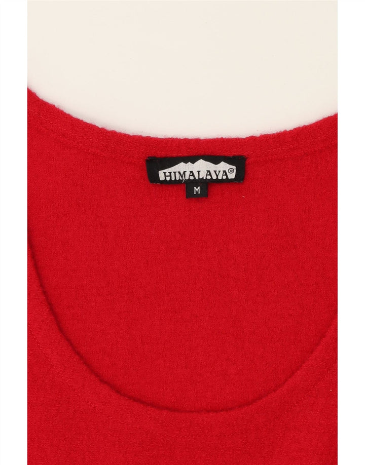 HIMALAYA Womens Sleeveless Sheath Dress UK 14 Medium Red Vintage Himalaya and Second-Hand Himalaya from Messina Hembry 