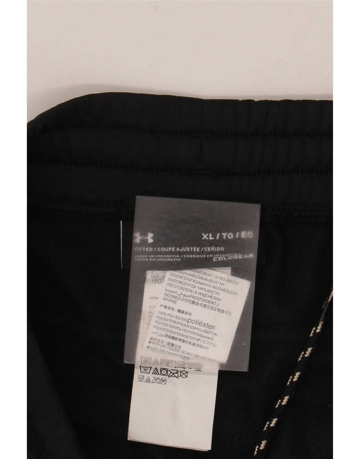 Мужские спортивные брюки Under Armour Cold Gear, брюки для бега, черный полиэстер, размер XL