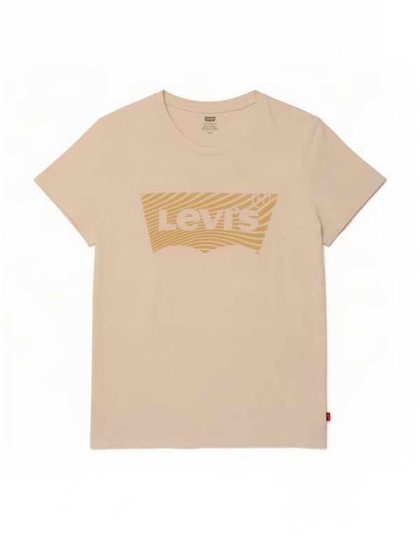 Женская футболка с рисунком Levi's Top UK 14, большая белая