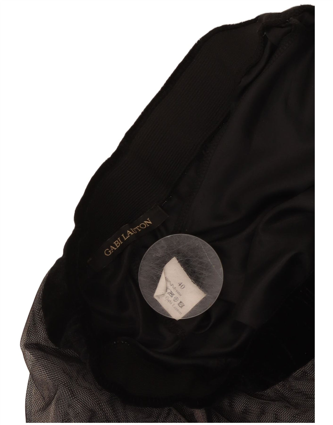 GABI LAUTON Женская расклешенная юбка EU 40 Medium W28 Черный полиэстер