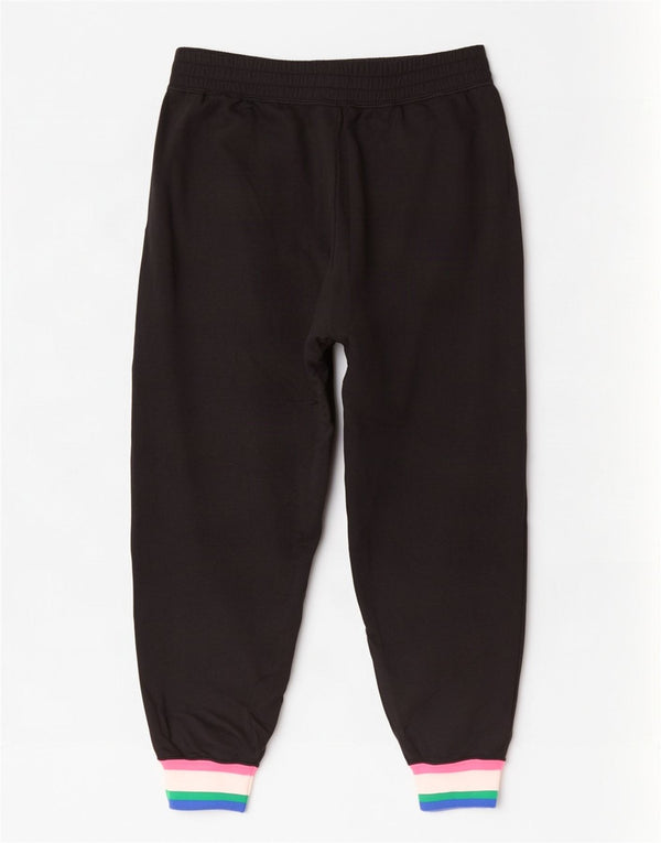 Женские спортивные брюки Nike Joggers UK 14, большие черные хлопковые брюки с цветными блоками