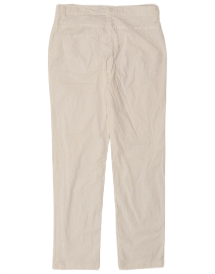 Trussardi Женские прямые повседневные брюки IT 44 Medium W28 L28 Белый хлопок