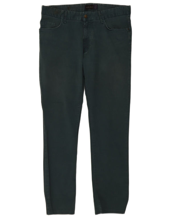 Мужские узкие повседневные брюки Zara EU 44, большие W34 L31, зеленые
