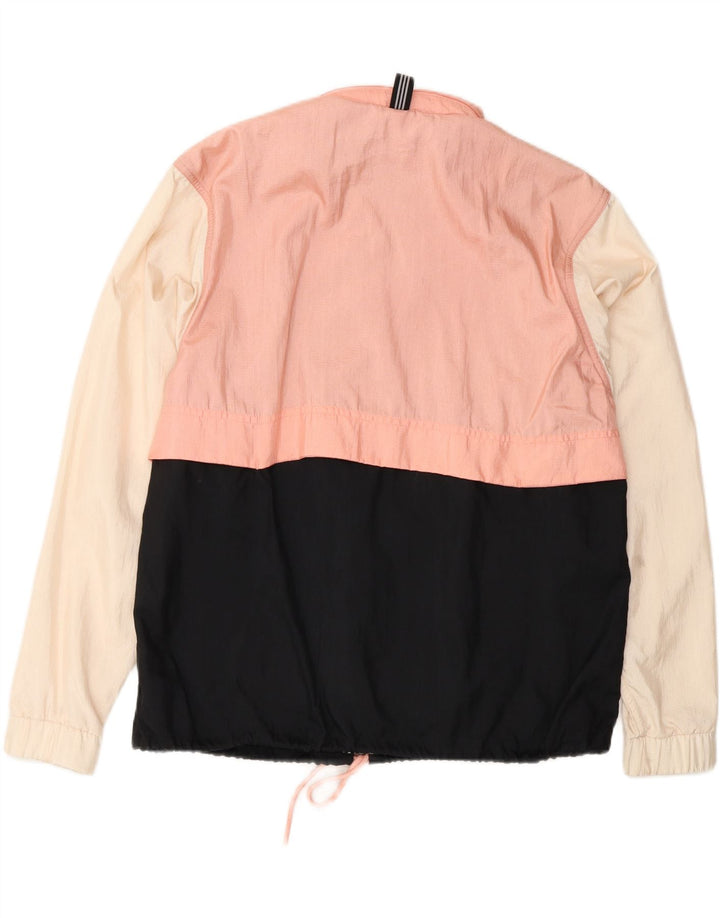Женская непромокаемая куртка Adidas Oversized UK 6 XS, розовая, нейлон с цветными блоками