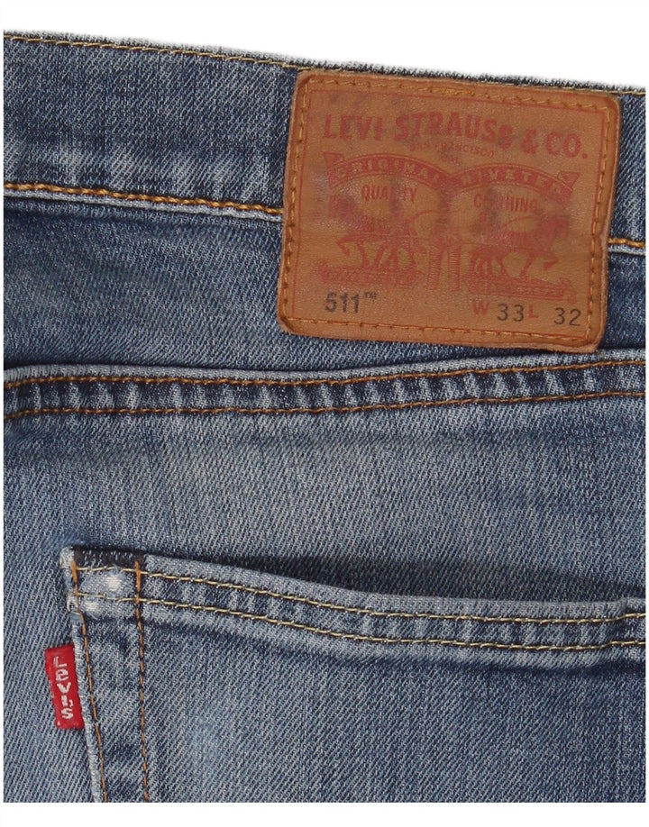Мужские джинсы Levi's Slim 511 W33 L32 синие