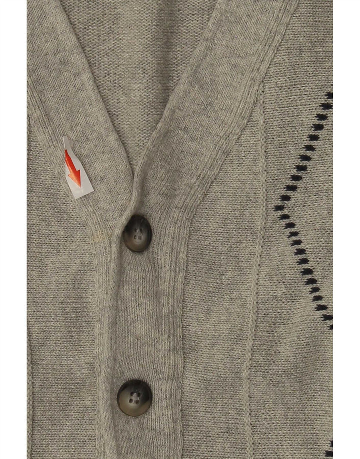 Мужской кардиган Roger Kent IT 52 Large Grey Argyle/Diamond