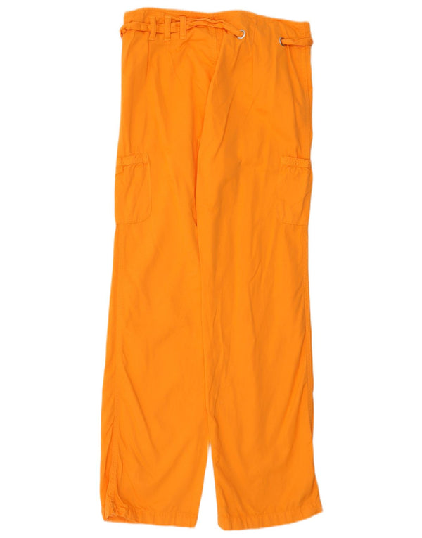 Женские прямые брюки-карго Sisley IT 42 Medium W30 L33 Оранжевый хлопок