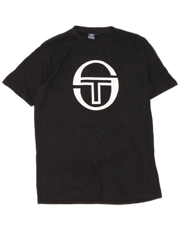 Мужская футболка с рисунком Sergio Tacchini Top XL, черный хлопок