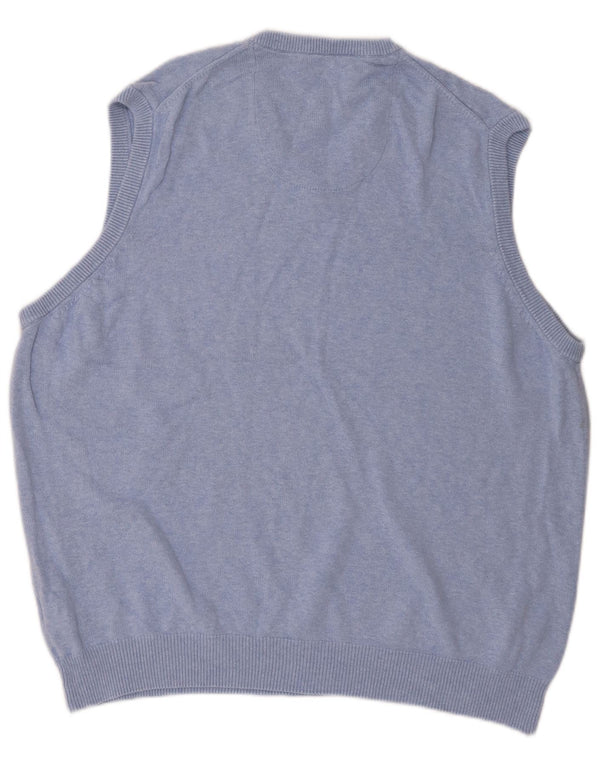 Marks & Spencer Mens Vest Tank Top XL Blue Cotton