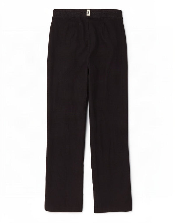 Marks & Spencer Womens Wide Leg Casual Trousers UK 14 Large W32 L32 Black