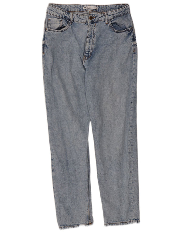 Женские прямые джинсы Zara EU 42, большие W32 L27, синие