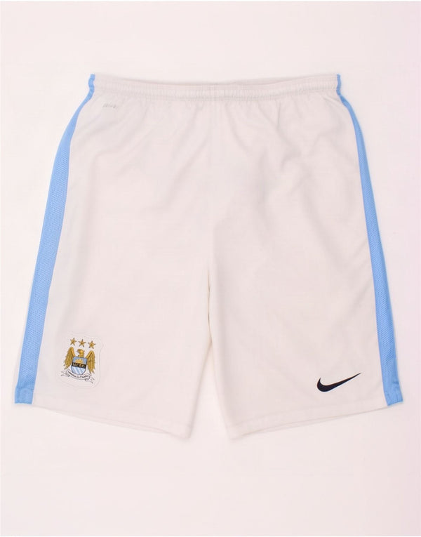 Спортивные шорты Nike Dri Fit с графическим рисунком для мальчиков 13–14 лет, размер XL, белые цветные блоки