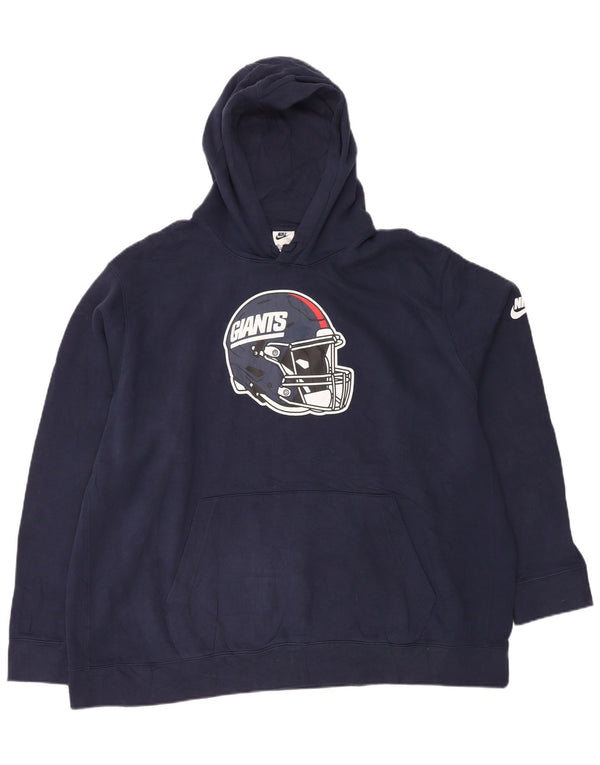 Мужской джемпер с капюшоном с рисунком Nike New York Giants 3XL, темно-синий, хлопок