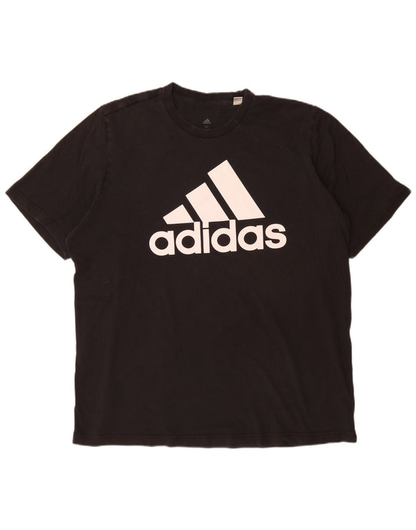 Мужская футболка с рисунком ADIDAS Top XL, черный хлопок