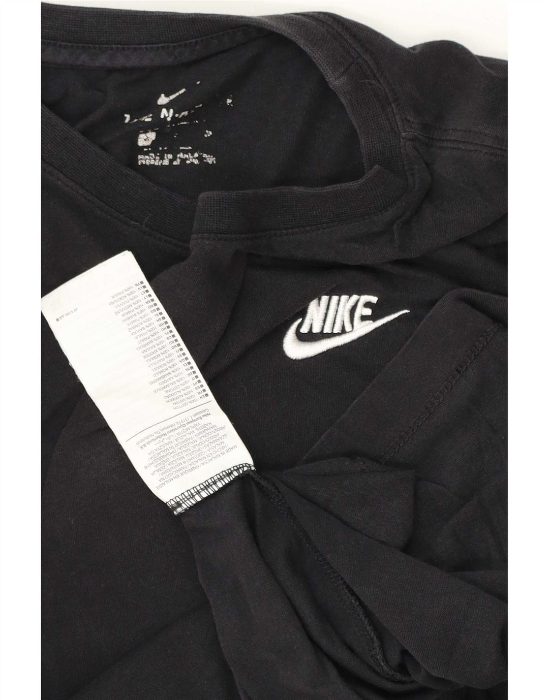 Мужская футболка Nike, маленький черный хлопок