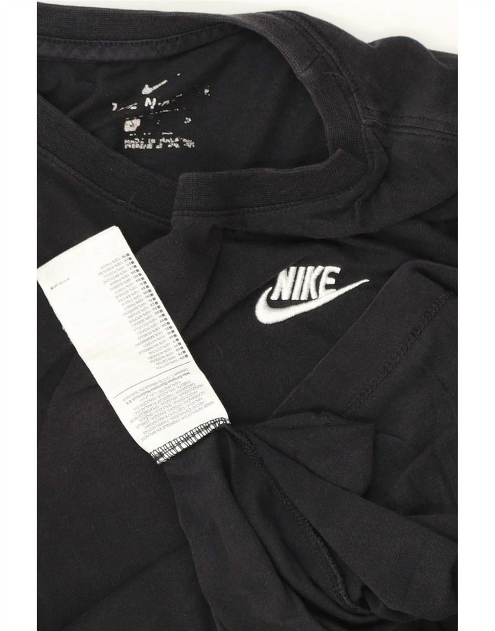 Мужская футболка Nike, маленький черный хлопок