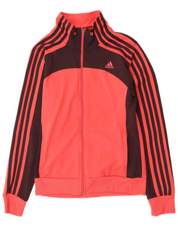 Женская спортивная куртка ADIDAS Clima 365 UK 20 2XL розовая с цветными блоками