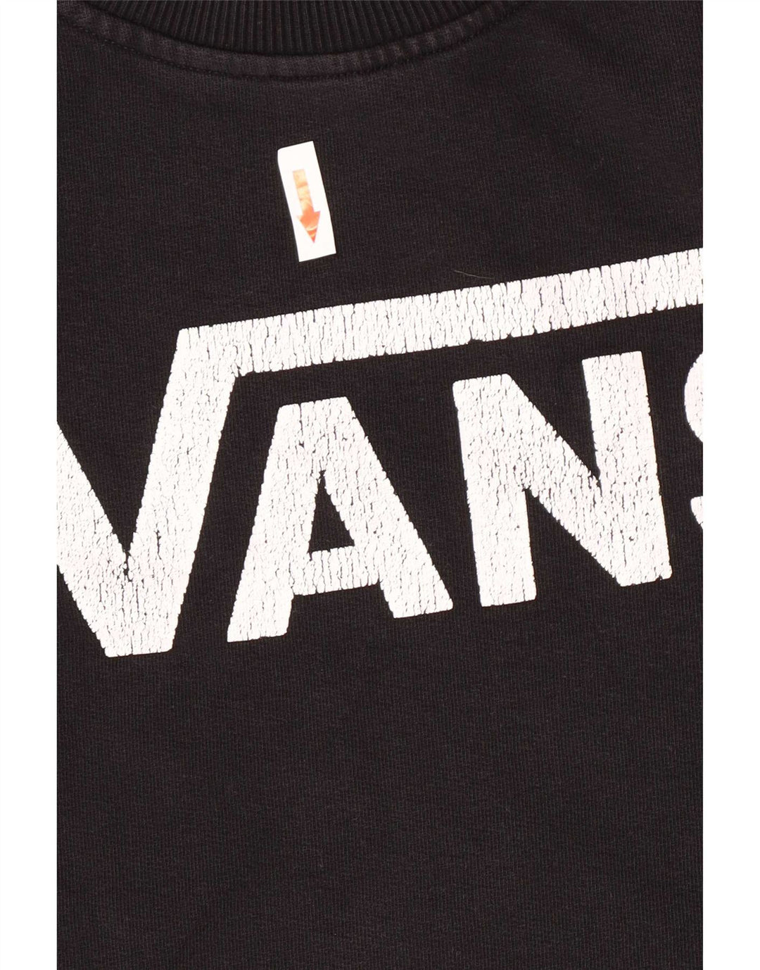 Женский свитшот с рисунком Vans, маленький черный хлопковый джемпер