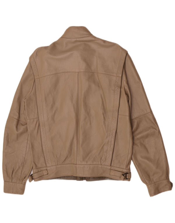 Винтажная мужская кожаная куртка IT 48 Medium Brown Leather