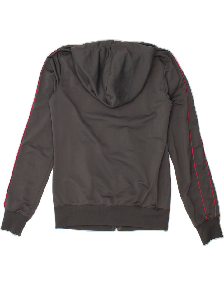 NIKE Womens Zip Hoodie Sweater UK 12 Medium Grey Polyester Vintage Nike and Second-Hand Nike from Messina Hembry 