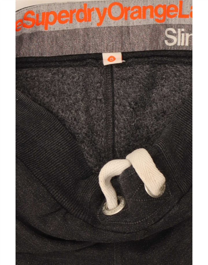 Мужские тонкие спортивные брюки Superdry, джоггеры, маленький серый хлопок