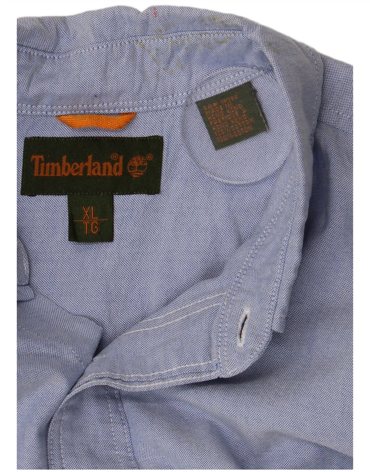 Мужская рубашка Timberland XL, синяя, хлопок