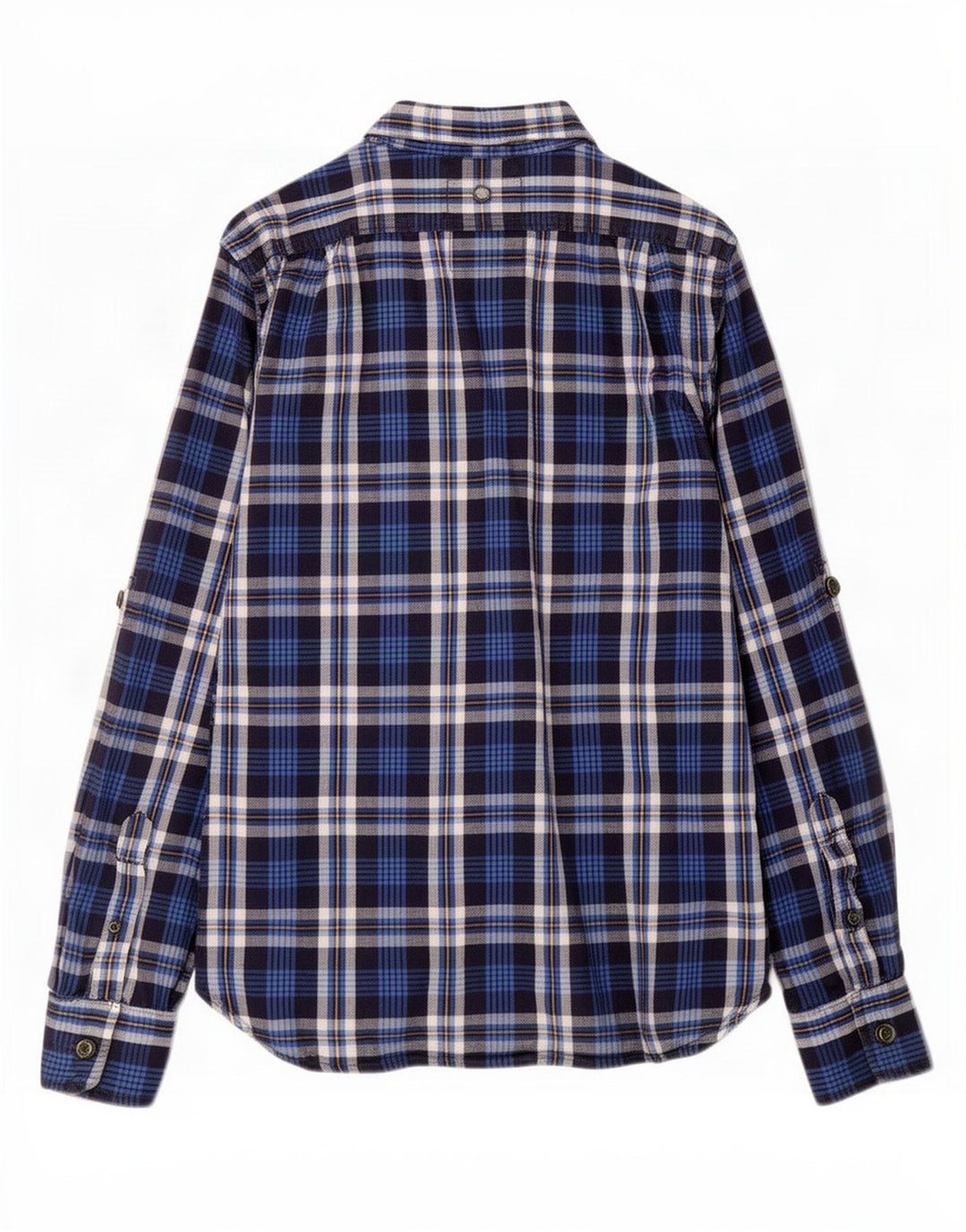 Мужская фланелевая рубашка Superdry, большая темно-синяя клетка, хлопок
