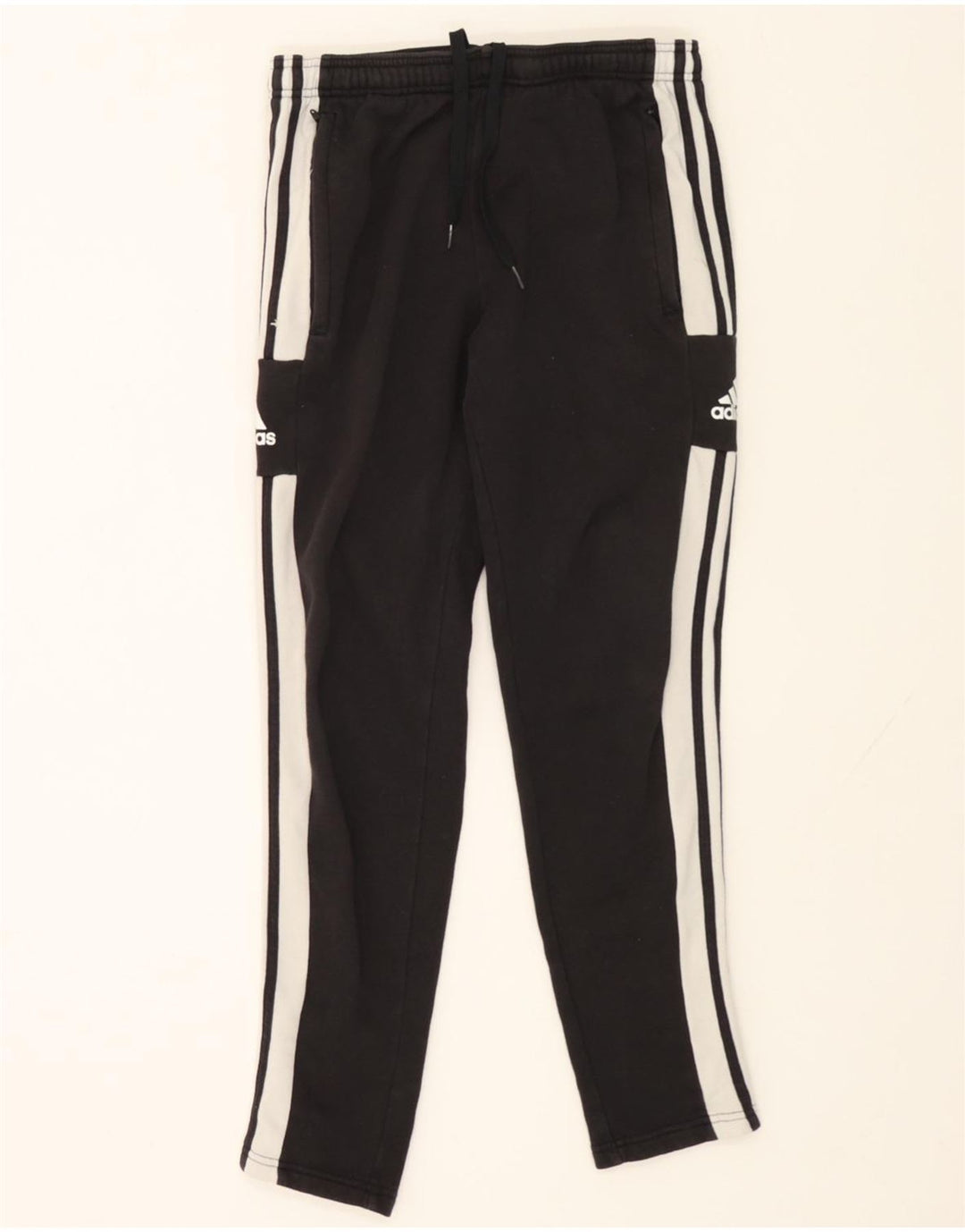 ADIDAS Womens Graphic Tracksuit Trousers Medium  Black Colourblock Cotton Vintage Adidas and Second-Hand Adidas from Messina Hembry 