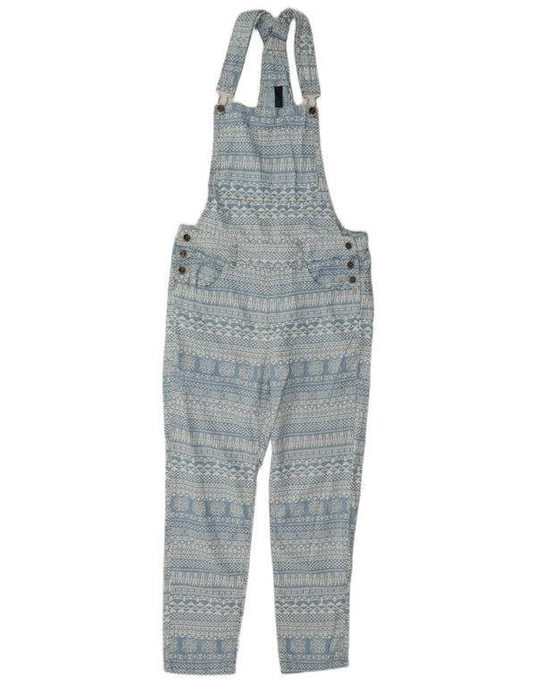 Женские брюки узкого комбинезона Benetton XS W25 L25 синие, лиоцелл Fair Isle