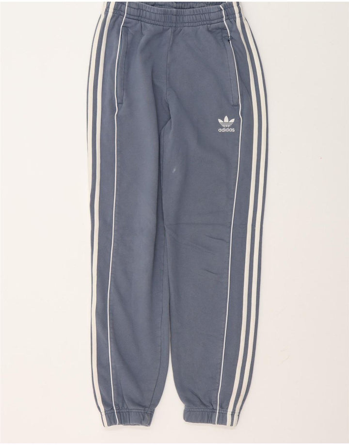 Мужские спортивные брюки Adidas для бега, маленькие синие хлопковые брюки