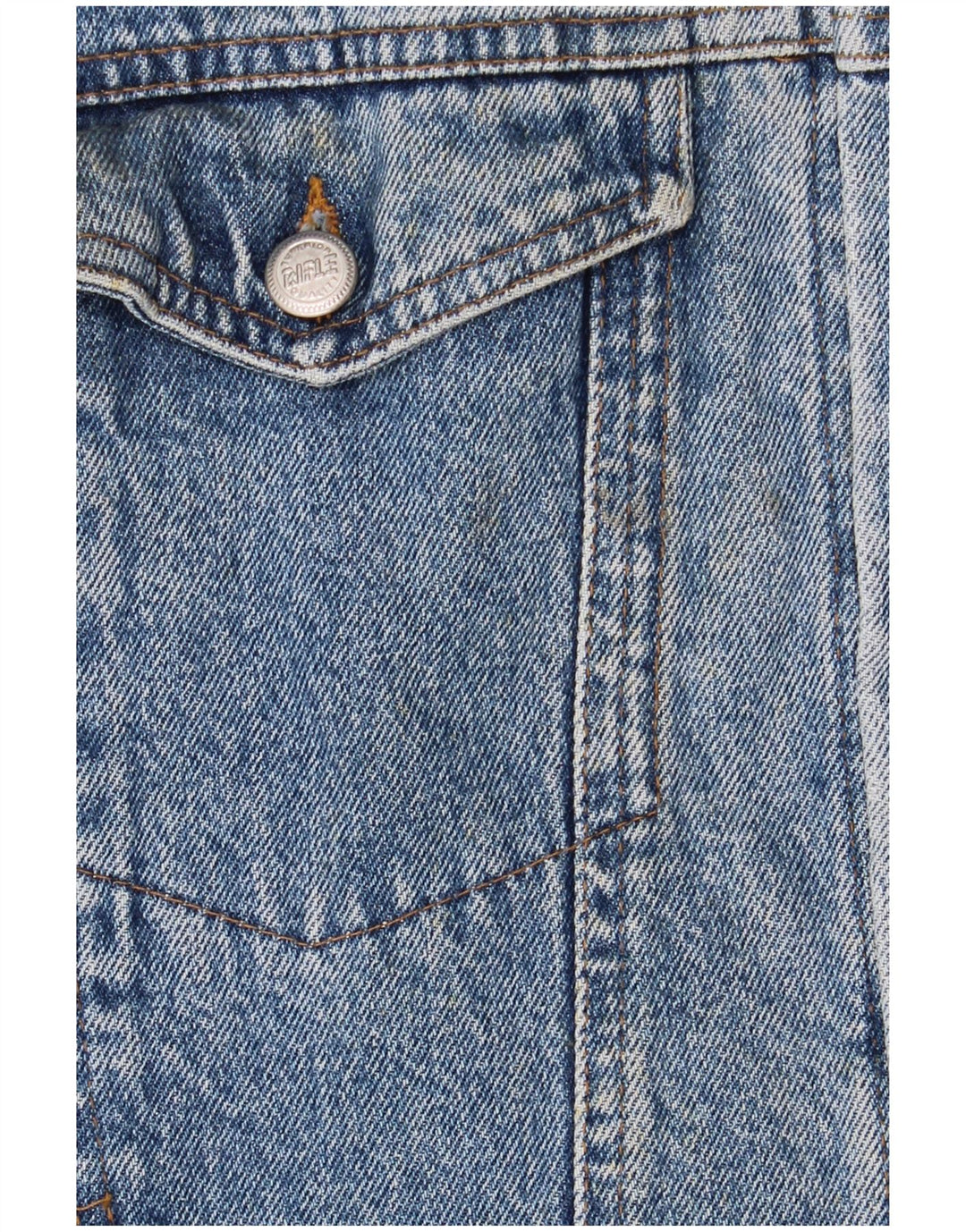 Мужская джинсовая куртка с рисунком Rifle UK 44 2XL, синяя в стиле ретро