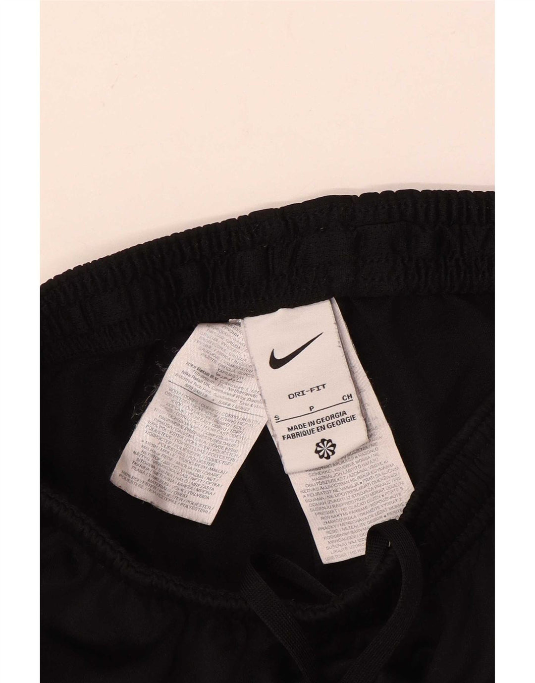 Мужские спортивные брюки Nike Dri Fit, маленькие черные полиэстер с цветными блоками