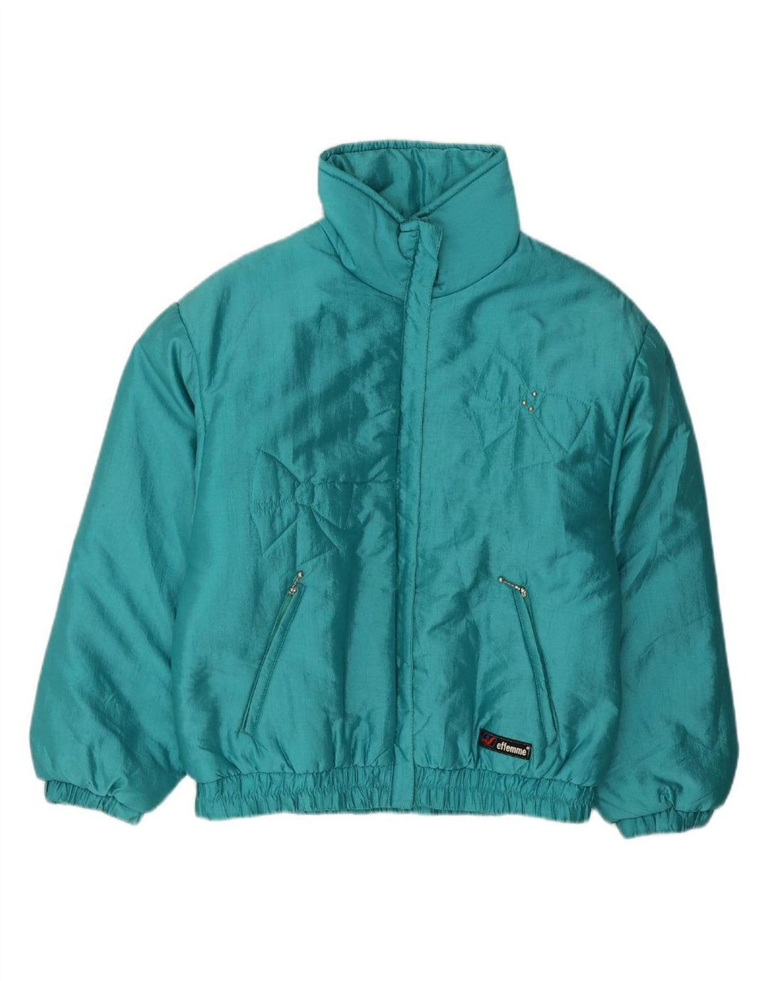 EFFEMME Womens Padded Jacket UK 12 Medium Blue