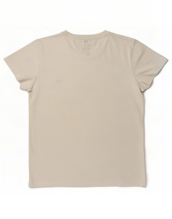 Женская футболка Tommy Hilfiger Top UK 14, средний белый хлопок