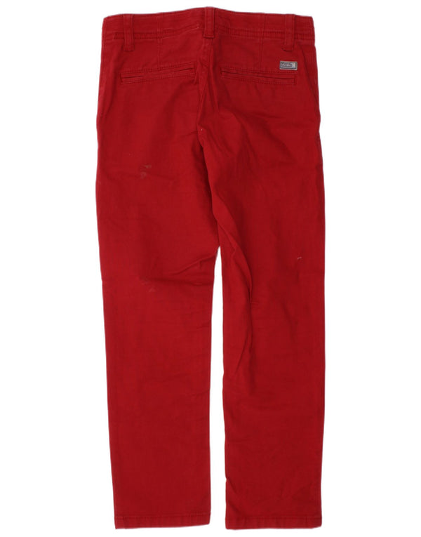 Прямые брюки-чиносы Tommy Hilfiger для мальчиков 6–7 лет W22 L21, красный хлопок