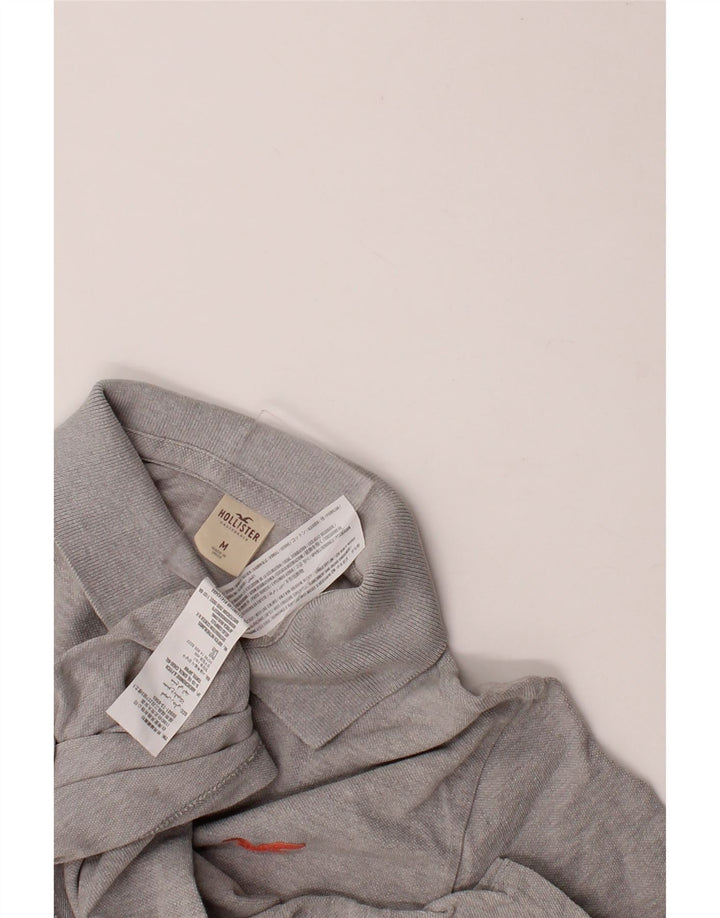 HOLLISTER Mens Polo Shirt Medium Grey Cotton Vintage Hollister and Second-Hand Hollister from Messina Hembry 
