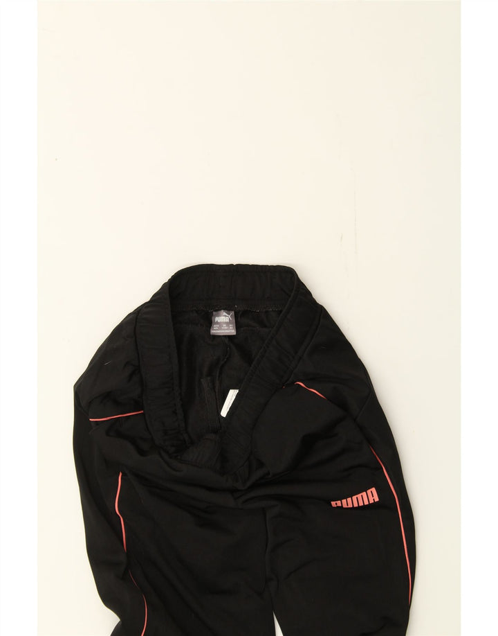 PUMA Girls Tracksuit Trousers 11-12 Years Large  Black Polyester Vintage Puma and Second-Hand Puma from Messina Hembry 