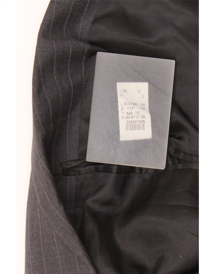 Мужской пиджак с 2 пуговицами Ralph Lauren, Великобритания, 44 XL, серый, шерстяной в тонкую полоску