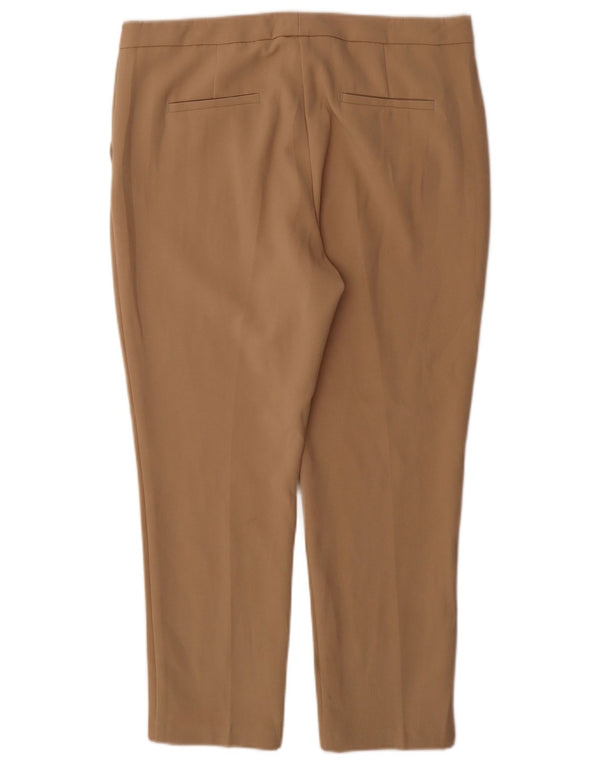Женские узкие брюки-чиносы Marks & Spencer UK 14, большие W34 L28, бежевые