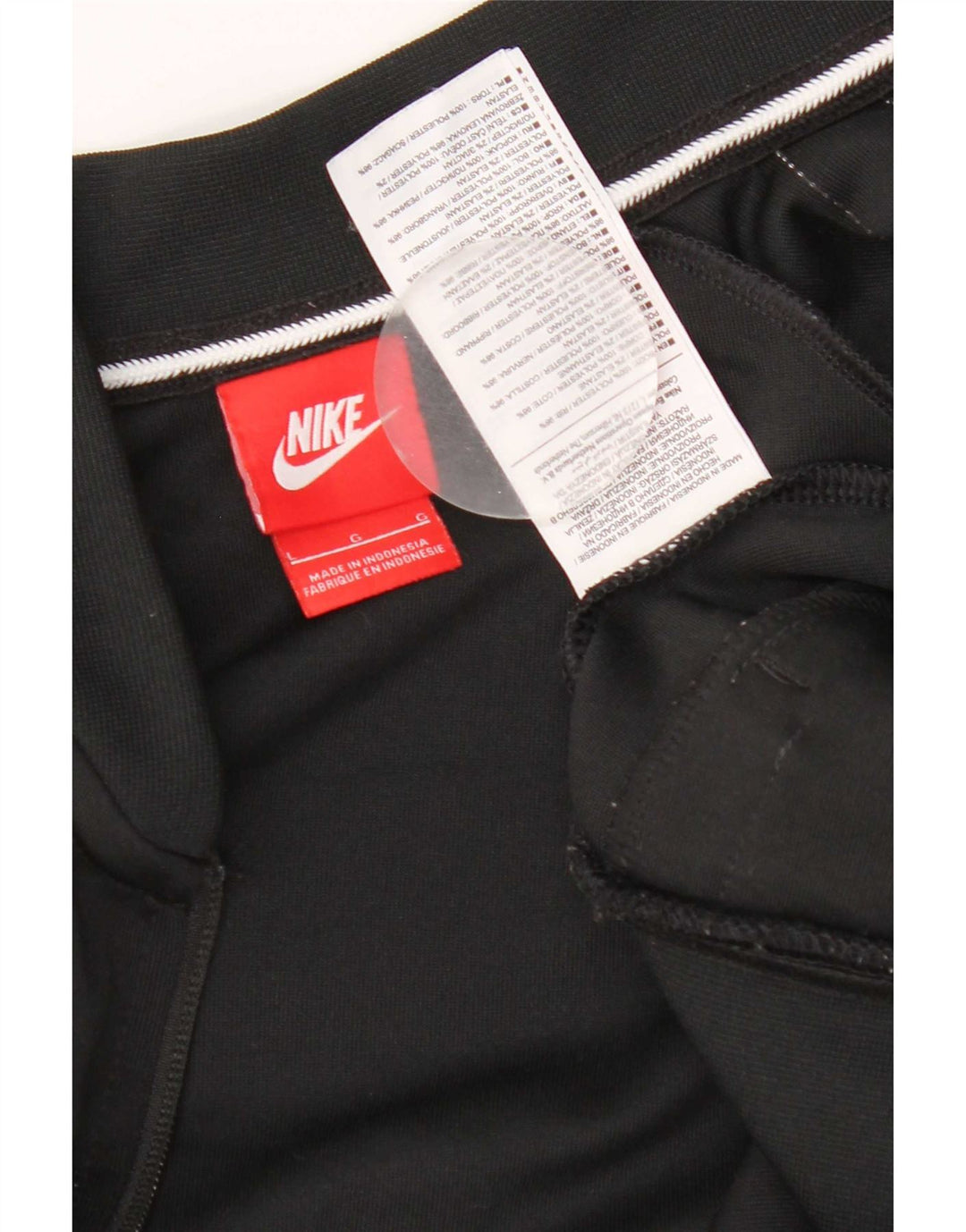 Мужская спортивная куртка Nike, большая черная полиэстер с цветными блоками