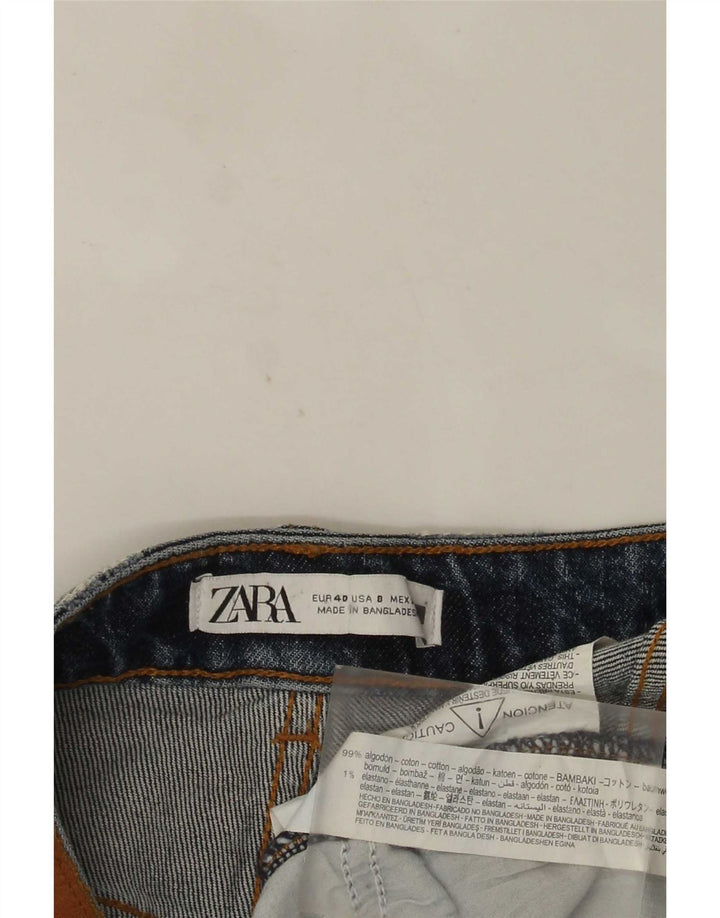 Женские прямые джинсы Zara EU 40 Medium W30 L28, синий хлопок