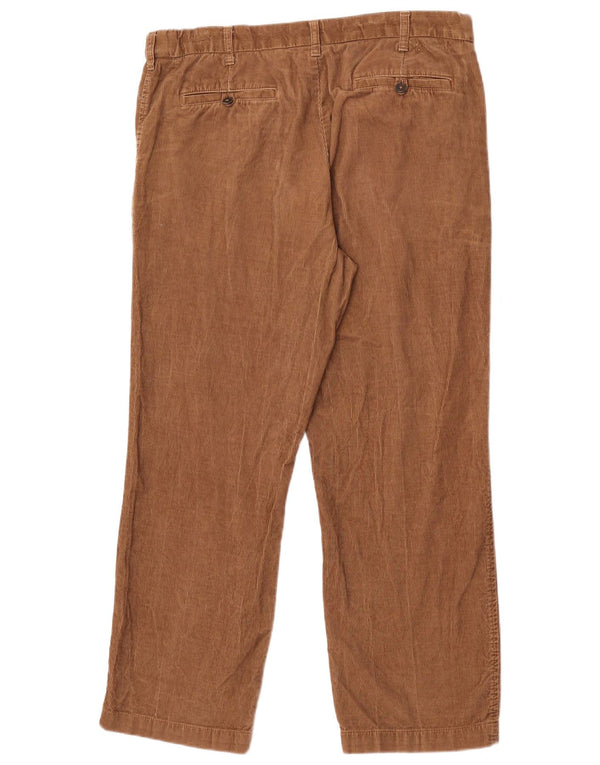 Мужские прямые вельветовые брюки Marks & Spencer Blue Harbor W36 L29 коричневые