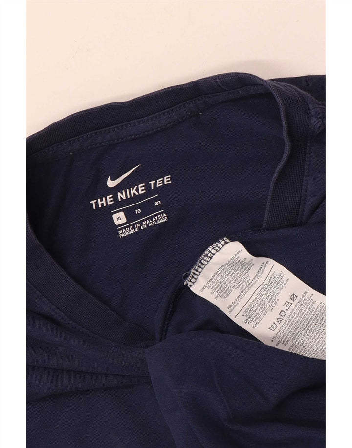 Мужская футболка Nike Top XL, темно-синий, хлопок