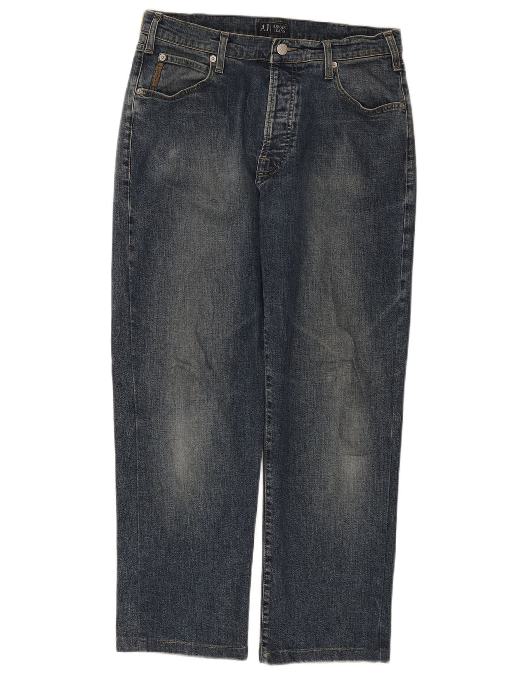 Мужские прямые джинсы Armani W32 L27 темно-синие, хлопок