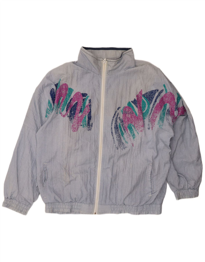 Мужской спортивный костюм свободного покроя BRUGI с рисунком, верхняя куртка XL, синий полиэстер