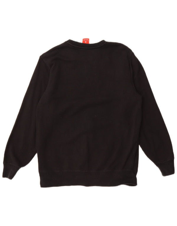 Женский свитер большого размера с рисунком NIKE UK 6 XS, черный хлопок