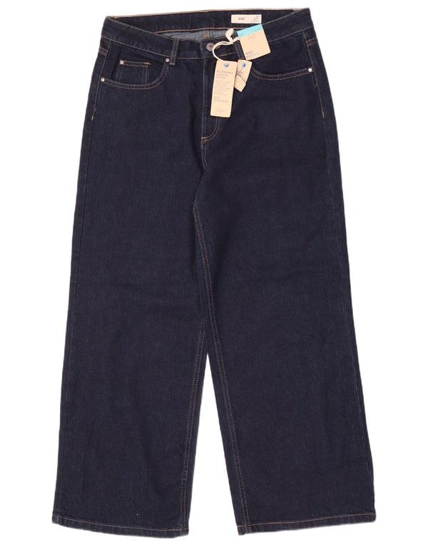 Женские широкие джинсы Marks & Spencer UK 14, большие W32 L29, темно-синие