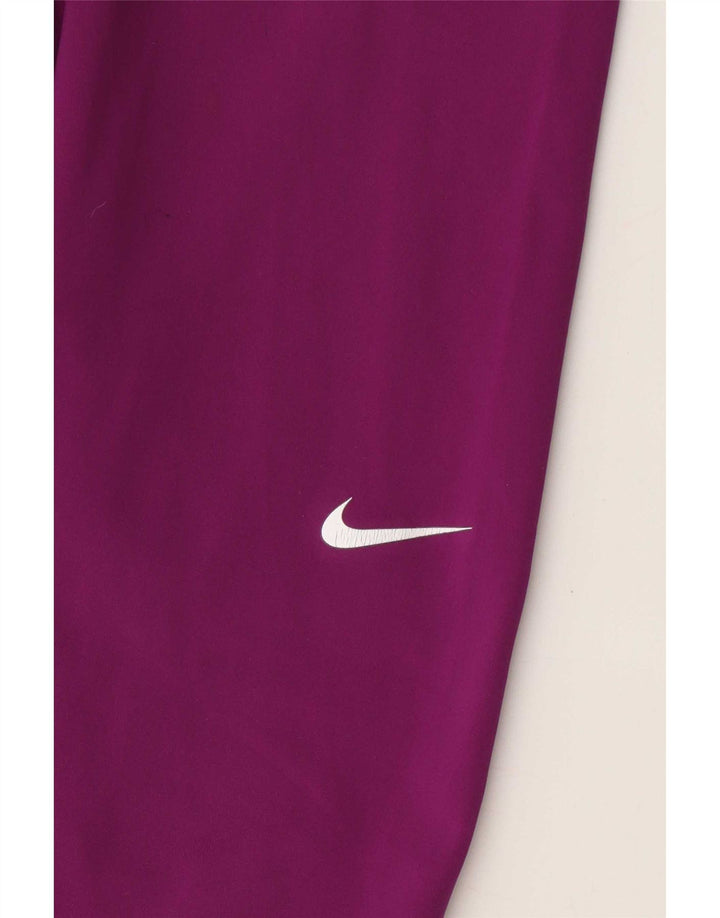 Женские леггинсы с рисунком Nike UK 8, маленькие фиолетовые цвета с цветными блоками