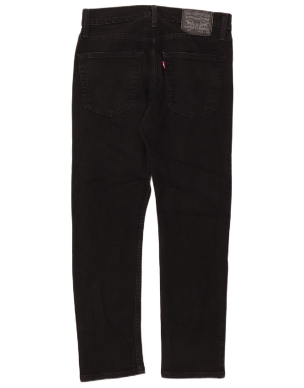 Мужские зауженные джинсы Levi's 502 W31 L27, черный хлопок